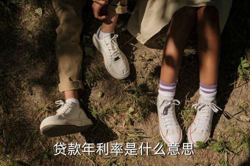 貸款年利率是什么意思
