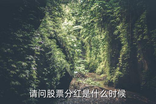 請(qǐng)問(wèn)股票分紅是什么時(shí)候