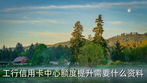 工行信用卡中心額度提升需要什么資料