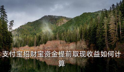 支付寶招財寶資金提前取現(xiàn)收益如何計算
