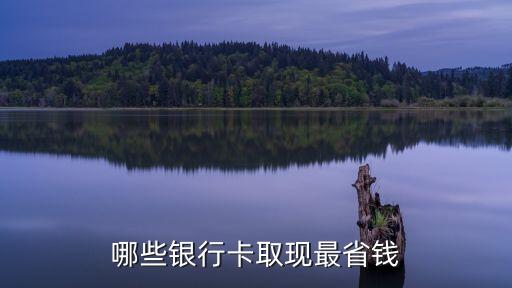 哪些銀行卡取現(xiàn)最省錢