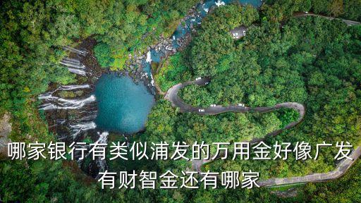 什么銀行有類似萬用金，哪家銀行有類似浦發(fā)的萬用金好像廣發(fā)有財智金還有哪家