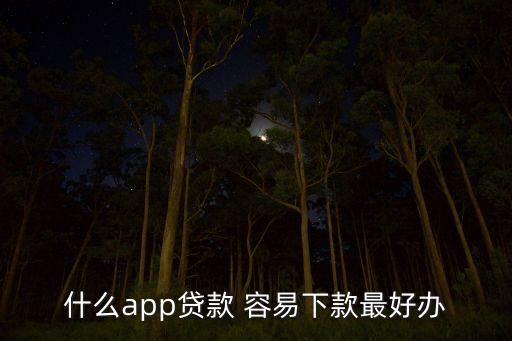 什么app貸款 容易下款最好辦
