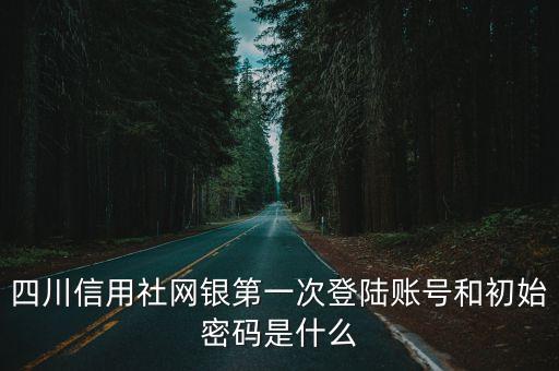 四川農(nóng)信官網(wǎng)怎么登錄密碼是什么，四川農(nóng)村信用社網(wǎng)上銀行登陸的昵稱是什么