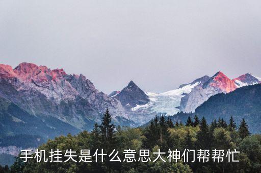 電話(huà)卡掛失什么意思，手機(jī)號(hào)碼掛失是什么意思
