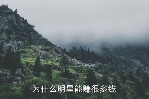 明星賺錢為什么那么多，為什么明星能掙那么多錢