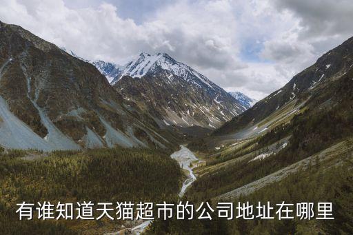 有誰知道天貓超市的公司地址在哪里
