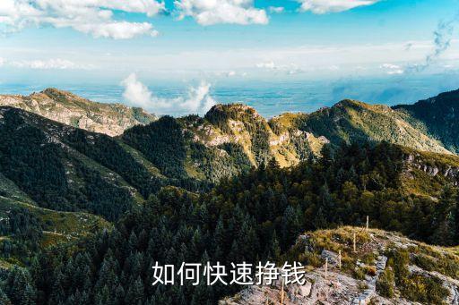 如何快速掙錢(qián)