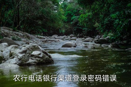 農(nóng)行電話(huà)刷卡登入密碼是什么原因，請(qǐng)問(wèn)用農(nóng)行的卡在電話(huà)繳費(fèi)的時(shí)候要輸入的密碼是怎么回事