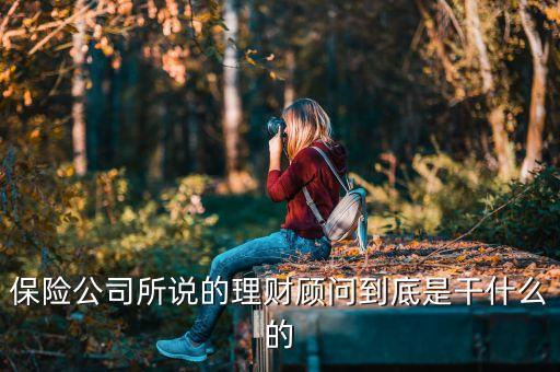 理財顧問做什么，中國人壽的理財顧問是做什么的