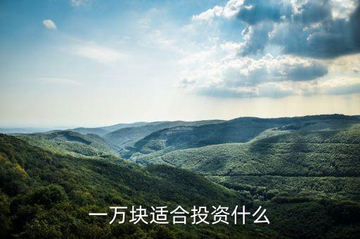 一萬塊適合投資什么