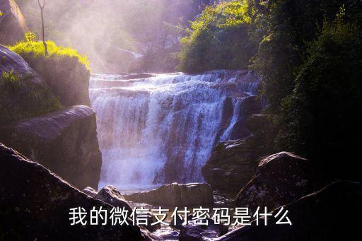 我的微信支付密碼是什么