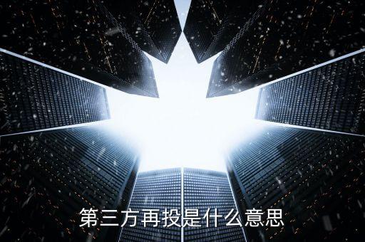 第三方再投是什么意思，第三方再投是什么意思
