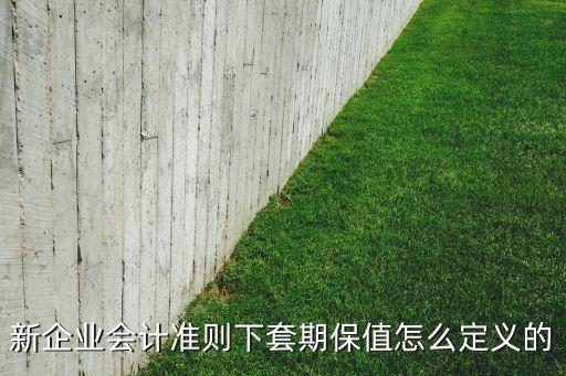 新企業(yè)會(huì)計(jì)準(zhǔn)則下套期保值怎么定義的
