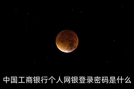 中國工商銀行個(gè)人網(wǎng)銀登錄密碼是什么