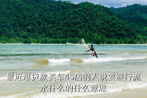 最近想貸款買車4S店的人說要銀行流水什么的什么意思