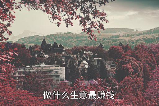 做什么生意最賺錢(qián)