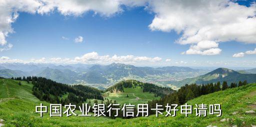 農(nóng)行辦理什么信用卡好辦理嗎，想申請張農(nóng)行信用卡辦哪張卡比較好點