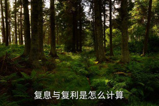 復(fù)息與復(fù)利是怎么計(jì)算