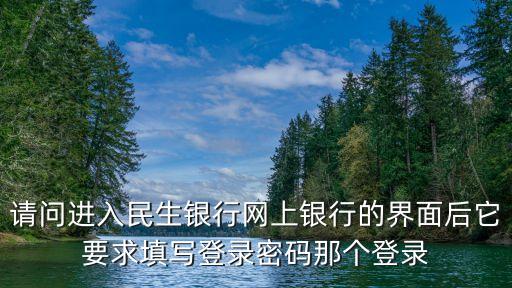 民生銀行電子賬戶登錄密碼是什么，民生銀行網(wǎng)上銀行查詢密碼是什么