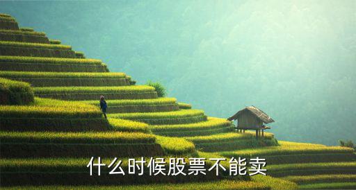 股票什么時(shí)候賣(mài)不出去，什么時(shí)候股票不能賣(mài)