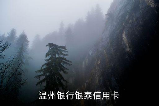 溫州銀行銀泰信用卡