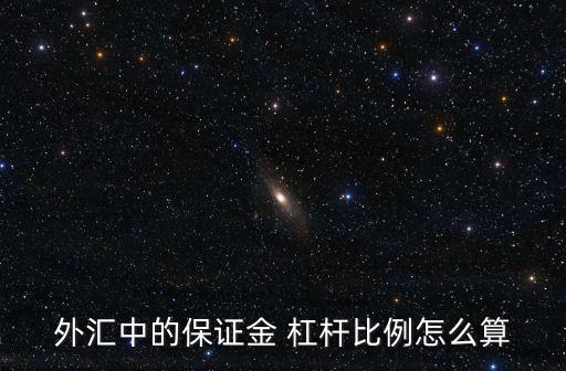 外匯中的保證金 杠桿比例怎么算