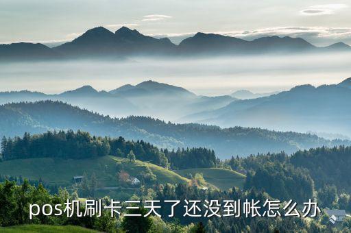 銀行pos刷卡為什么沒到賬怎么辦，pos機刷卡三天了還沒到帳怎么辦