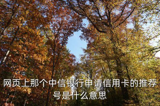 辦理信用卡推薦碼是什么意思，申請(qǐng)信用卡里面選填填推薦碼是什么意思