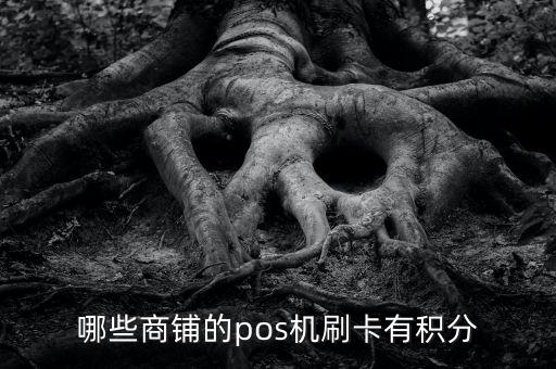 什么商戶刷卡有積分嗎，哪些商鋪的pos機刷卡有積分