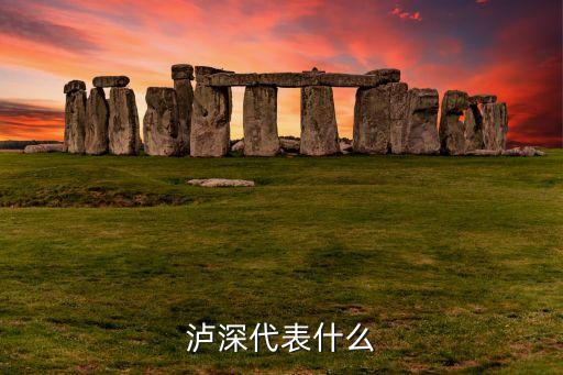 瀘深代表什么