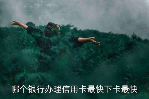 哪個銀行辦理信用卡最快下卡最快