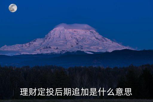 理財追加是什么意思，理財分紅險說是追加什么意思