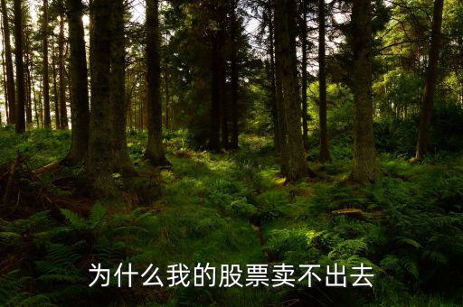 為什么賣股票賣不出去怎么回事，為什么我的股票賣不出去