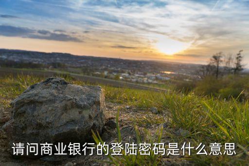 請問商業(yè)銀行的登陸密碼是什么意思