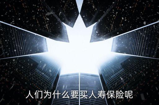 人們?yōu)槭裁匆I(mǎi)人壽保險(xiǎn)呢