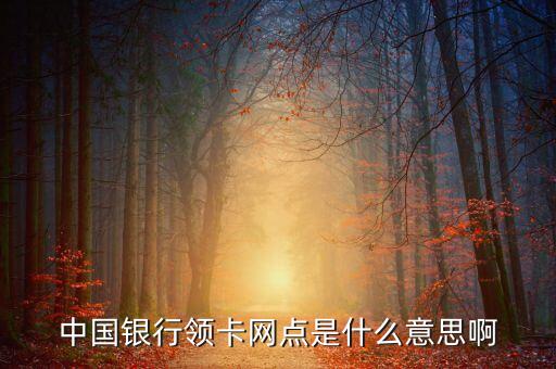 中國銀行領卡網(wǎng)點是什么意思啊