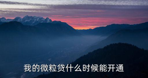 微粒貸什么時(shí)候正式上線，可以在QQ里的微粒貸借錢什么時(shí)候的功能