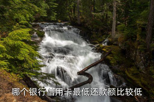 什么信用卡的還款最低，哪個銀行的信用卡還款額最低