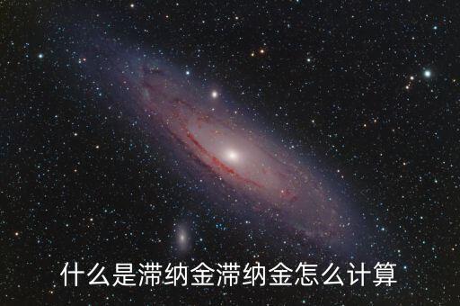 什么是滯納金滯納金怎么計(jì)算