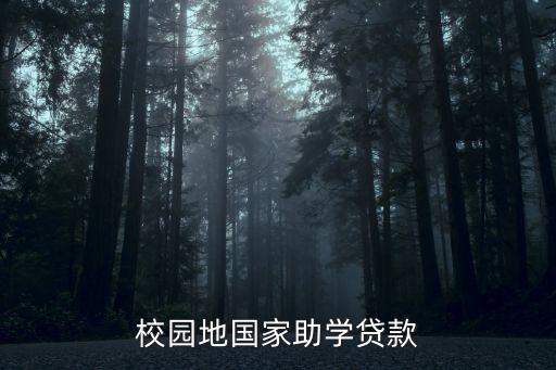 校園地國家助學(xué)貸款