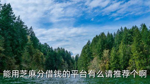 能用芝麻分借錢的平臺有么請推薦個啊