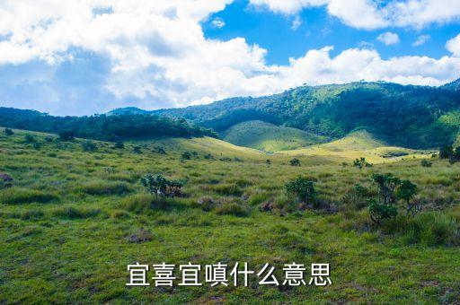 宜喜宜嗔什么意思