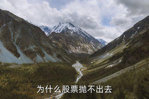 持倉股票為什么賣不出，股票怎么拋不出去