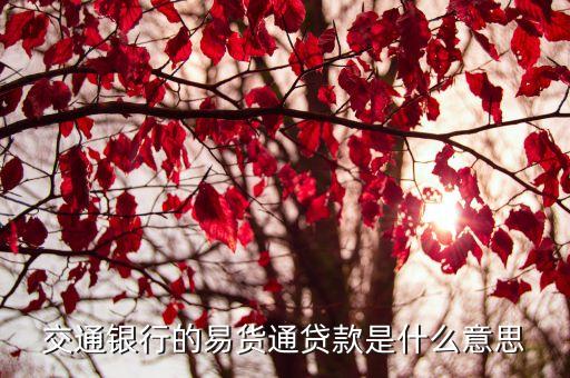 交通銀行貸款叫什么，交通銀行兩個(gè)貸款產(chǎn)品
