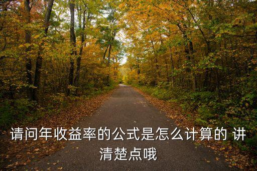 請問年收益率的公式是怎么計算的 講清楚點哦