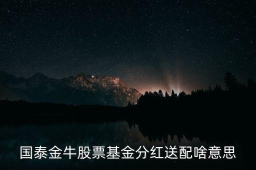 什么是基金的分紅配送，10派06送5是什么意思