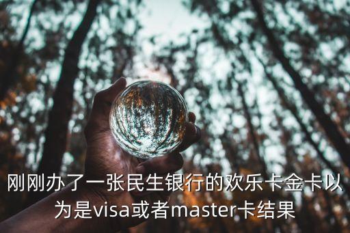 民生歡樂卡金卡有什么區(qū)別，剛剛辦了一張民生銀行的歡樂卡金卡以為是visa或者master卡結(jié)果