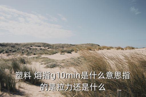 國證食品指數(shù)是什么意思，塑料 熔指g10min是什么意思指的是拉力還是什么