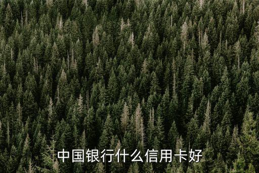 中國(guó)銀行什么信用卡好